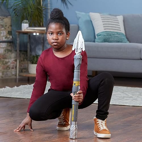Miniatura 3 de Marvel Black Panther: Wakanda Forever Kingsguard FX Spear, juguetes de juego de rol, disfraz, juguetes de superhéroes para niños y niñas de 5 años