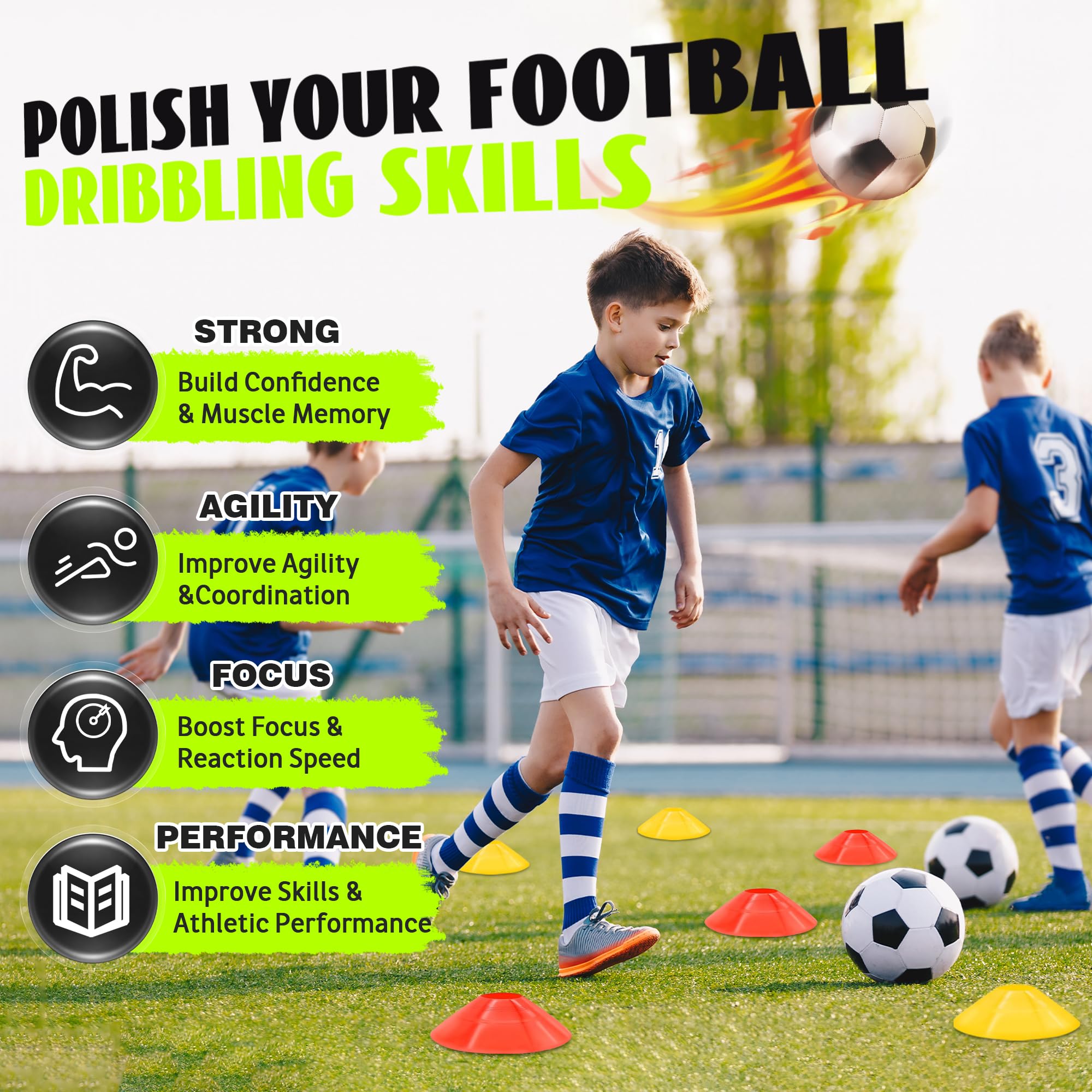 Porta da calcio per bambini, rete da calcio pop-up per il giardino, portatile, 3 modalità, attrezzatura da allenamento con borsa per il trasporto