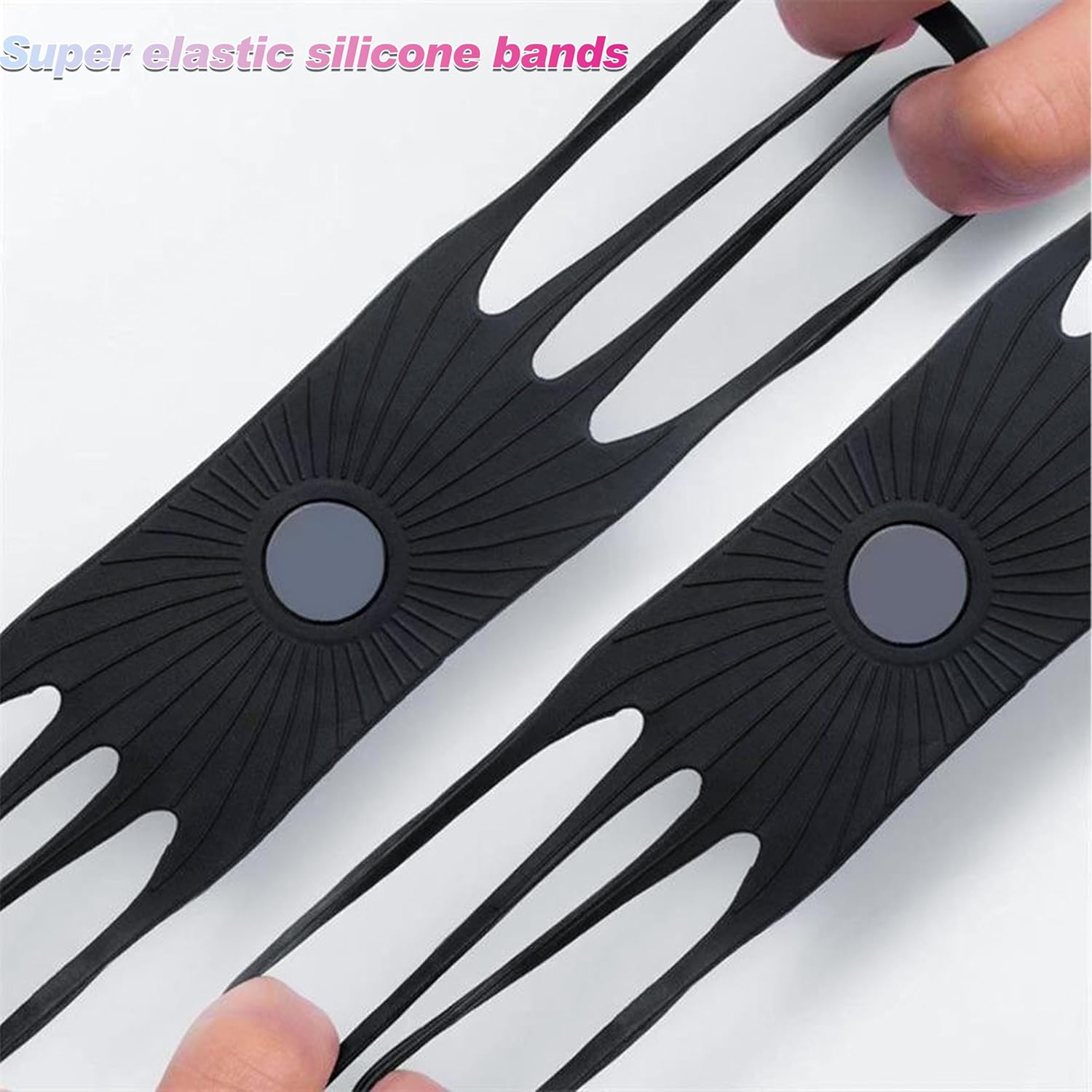 Bike Phone Mount Universal, 360°Rotation Silicone Bicycle Phone Holder Phone Holder for Bike Mount Compatible, for 4.7-6.9 Inches Phones, Easy Installation (2, Black) - Image 5