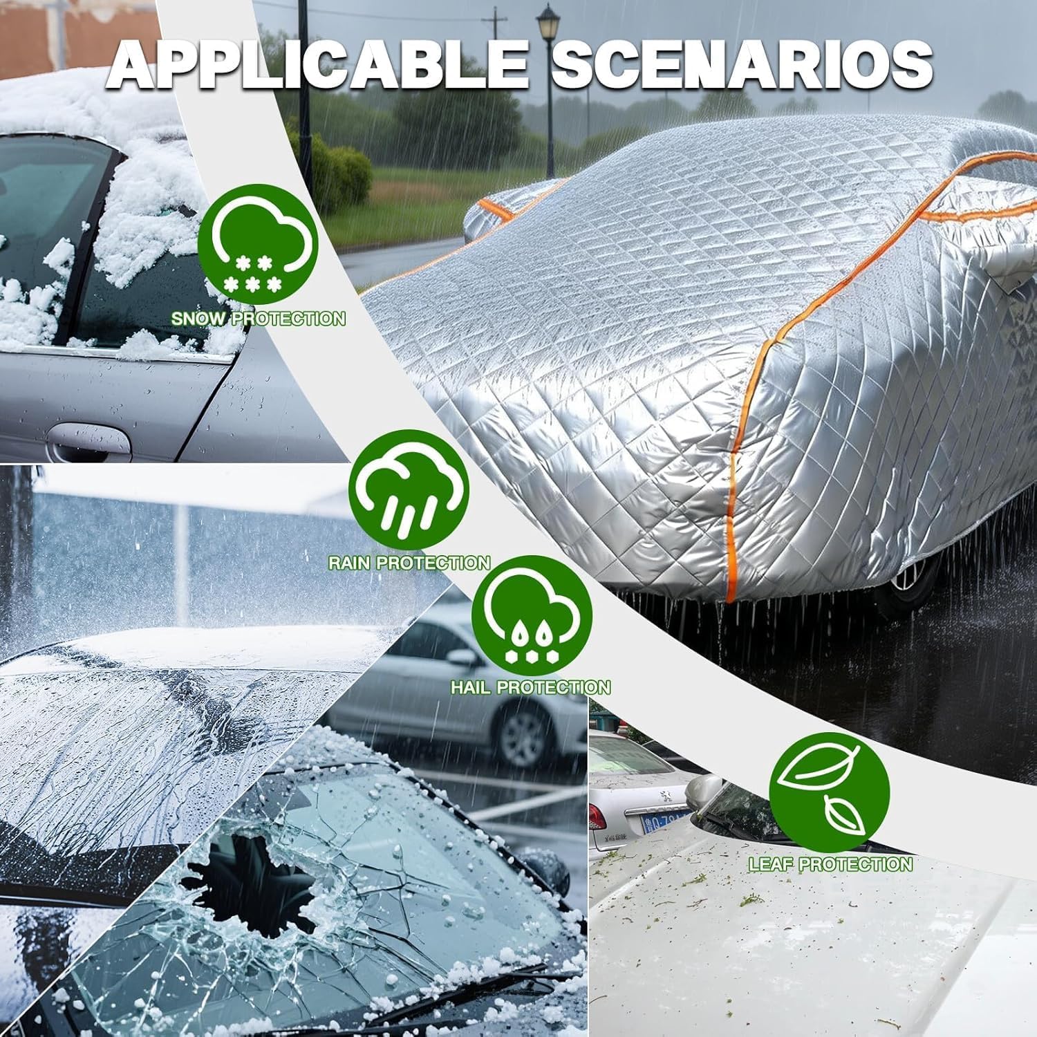 Funda para Coche Antigranizo para Cupra Terramar SUV 2024-2026 | Funda Coche Exterior Impermeable Transpirable Anti-Granizo,Nieve, UV y Arañazos,Todas Las Estaciones