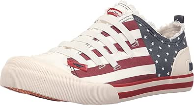 Rocket Dog Women's USA Canvas Sneakers - Patriotic Slip-On Comfort