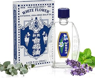 White Flower External Analgesic Balm Oil Pain Relief Oil 20ml/ 0.676fl Oz, Authentic US Import (1 Pack)