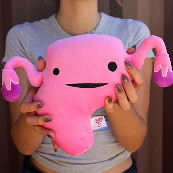 I Heart Guts Uterus Plush - 8.5 Cute Educational Organ Toy for Endometriosis, Hysterectomy & Womens Health - Funny Get Well Recovery Gift for Nurse, Patients & Medical Student STEM Anatomy Plushie