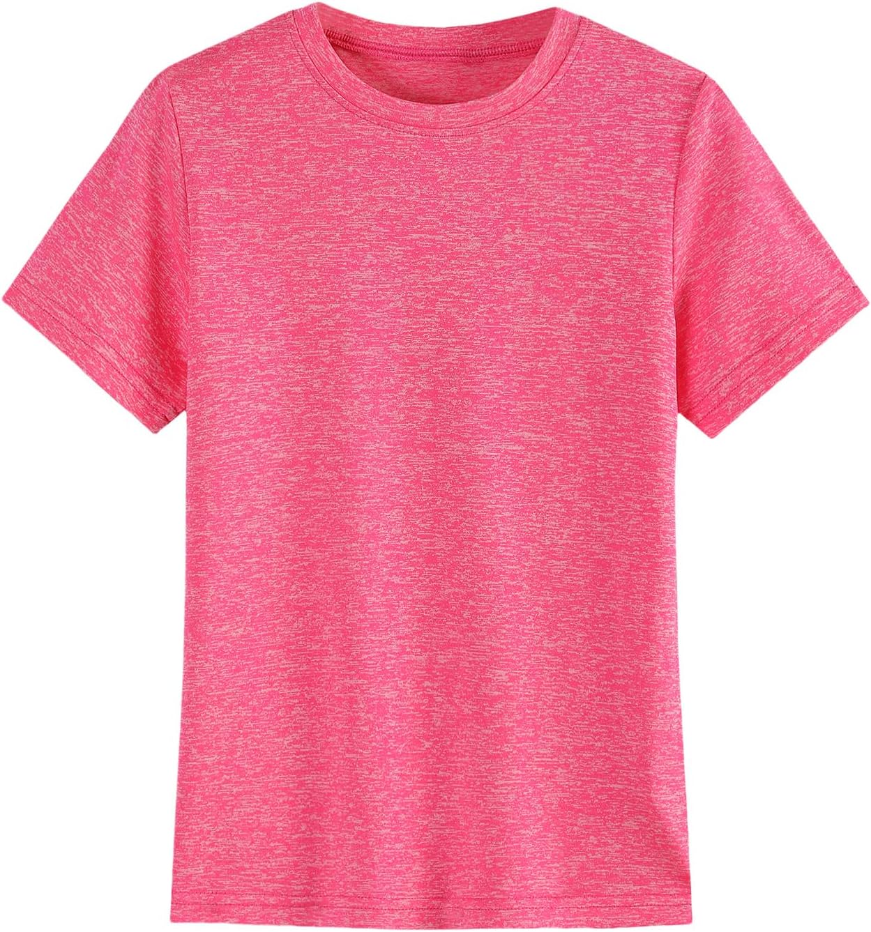 Girls/Kids/Teen Quick Dry Sport T Shirts Moisture Wicking Tee Shirts Athletic Tops（Age 5-18Y）