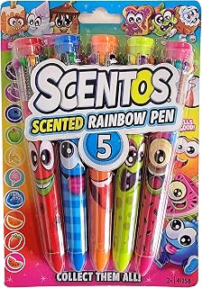 Scentos Scented Gel Pens for Kids - Assorted Colorful Pens - Fine Point Gel Pen Set - For Ages 3 and Up - 5 Count