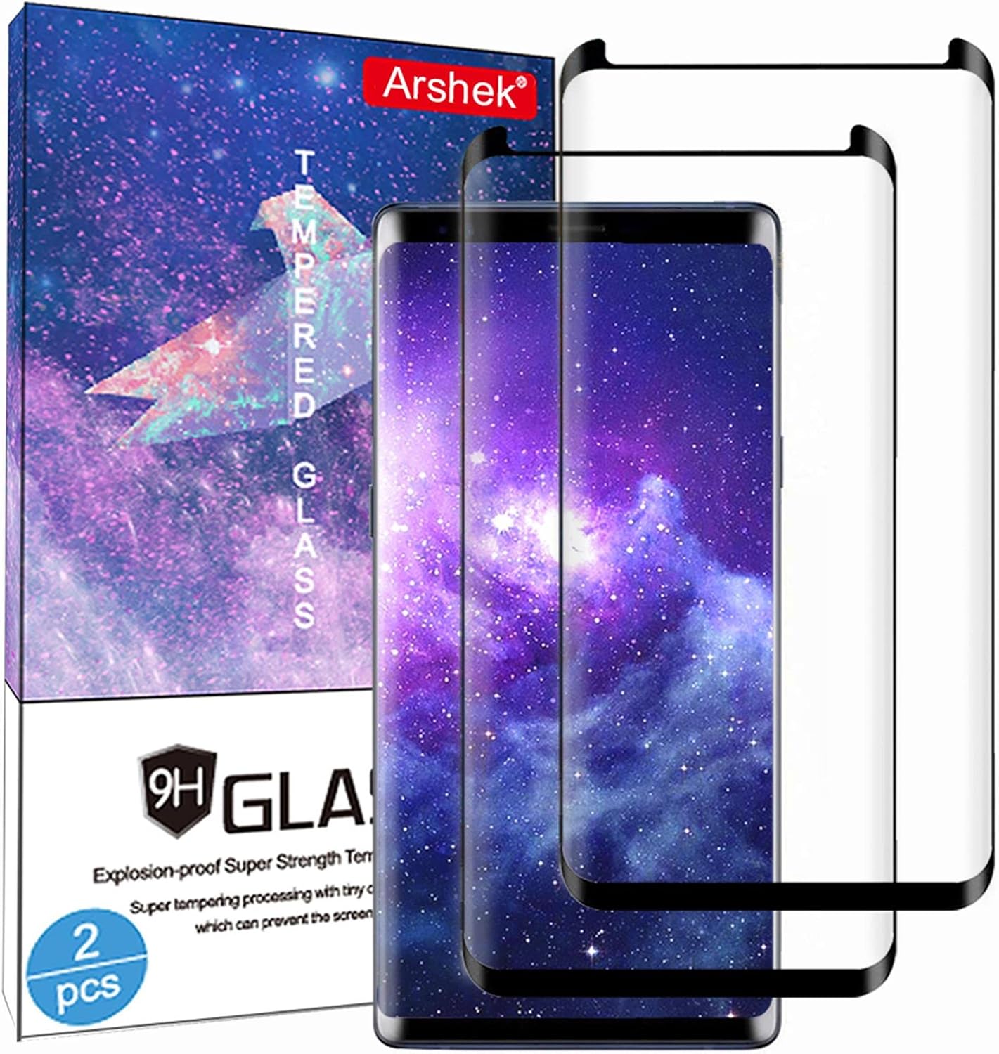 Glass Screen Protector for Samsung Galaxy S9, 9H Hardness Tempered Glass, High Clear, Case Friendly for Galaxy S9 Glass Screen Protector