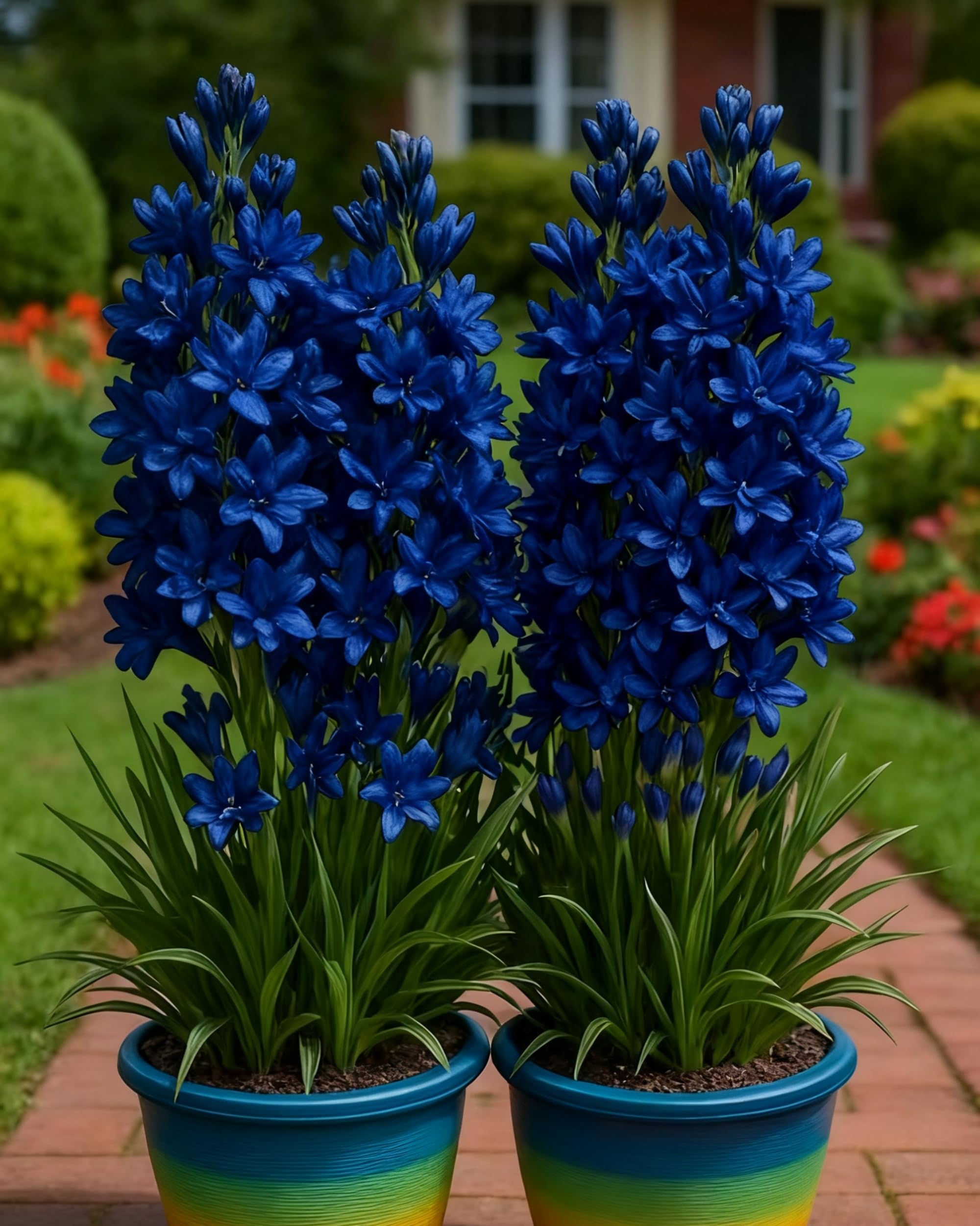 Exotic Tuberose Bulbs – Easy to Grow, Long-Lasting Fragrant Blooms，Hardy Perennial, Excellent Display-6bulbs-E