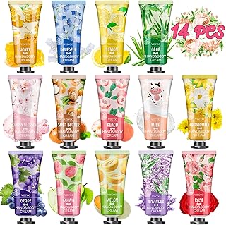 14 Pack Hand Cream Gifts Set for Women, Bulk Hand Lotion for Birthday Gifts for Women, Bridesmaid Gifts, Thank You Gifts, Party Favors, Mini Moisturizing Hand Lotion Travel Size for Dry Cracked Hands