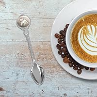 Vista 2 de Bulldog francés sonriente perro mascota novedad coleccionable Demitasse té cuchara de café