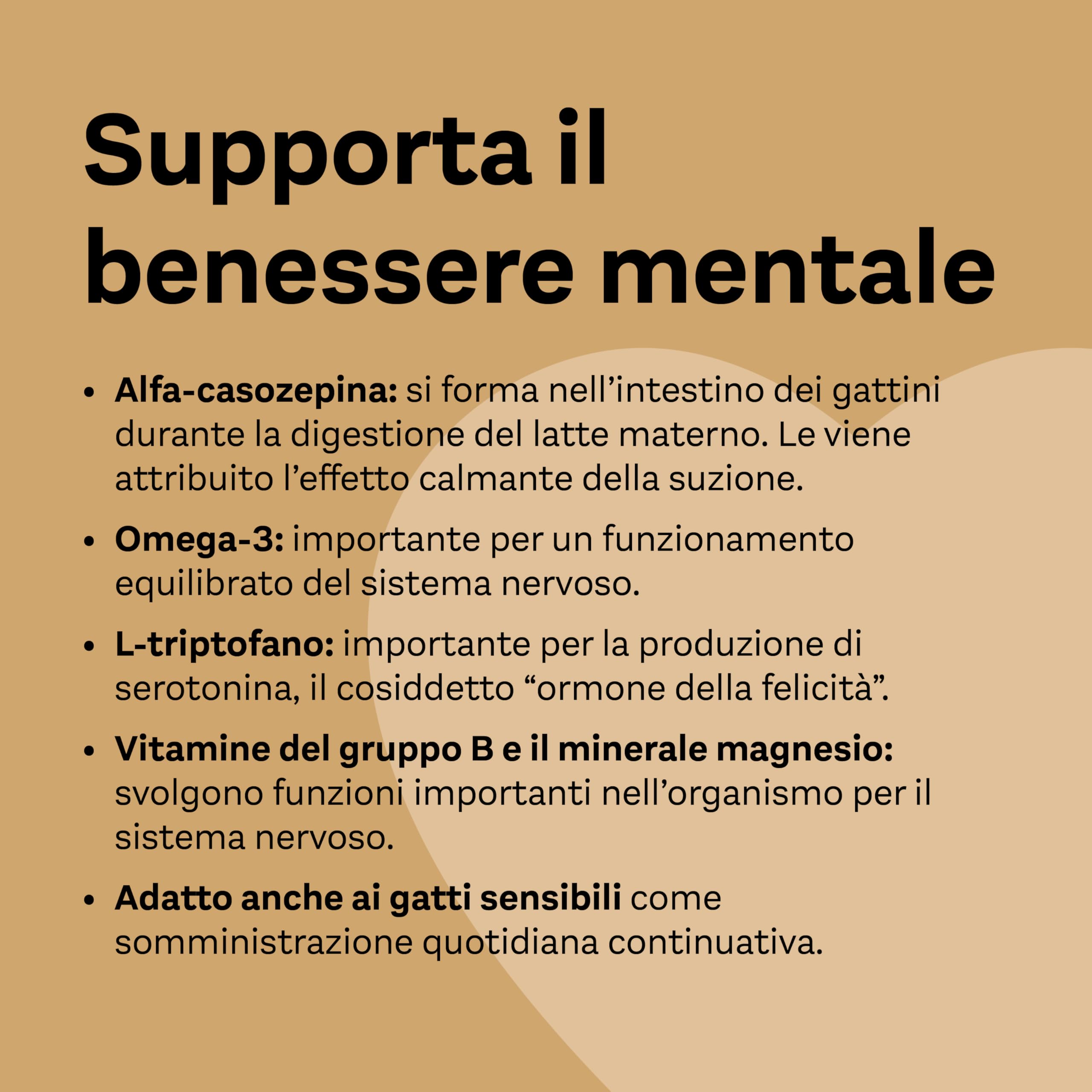 Doppelherz Relax Complex per Gatti – con Alpha-casozepina e L-triptofano – Supporto per il benessere mentale – 25 Licks cremoso