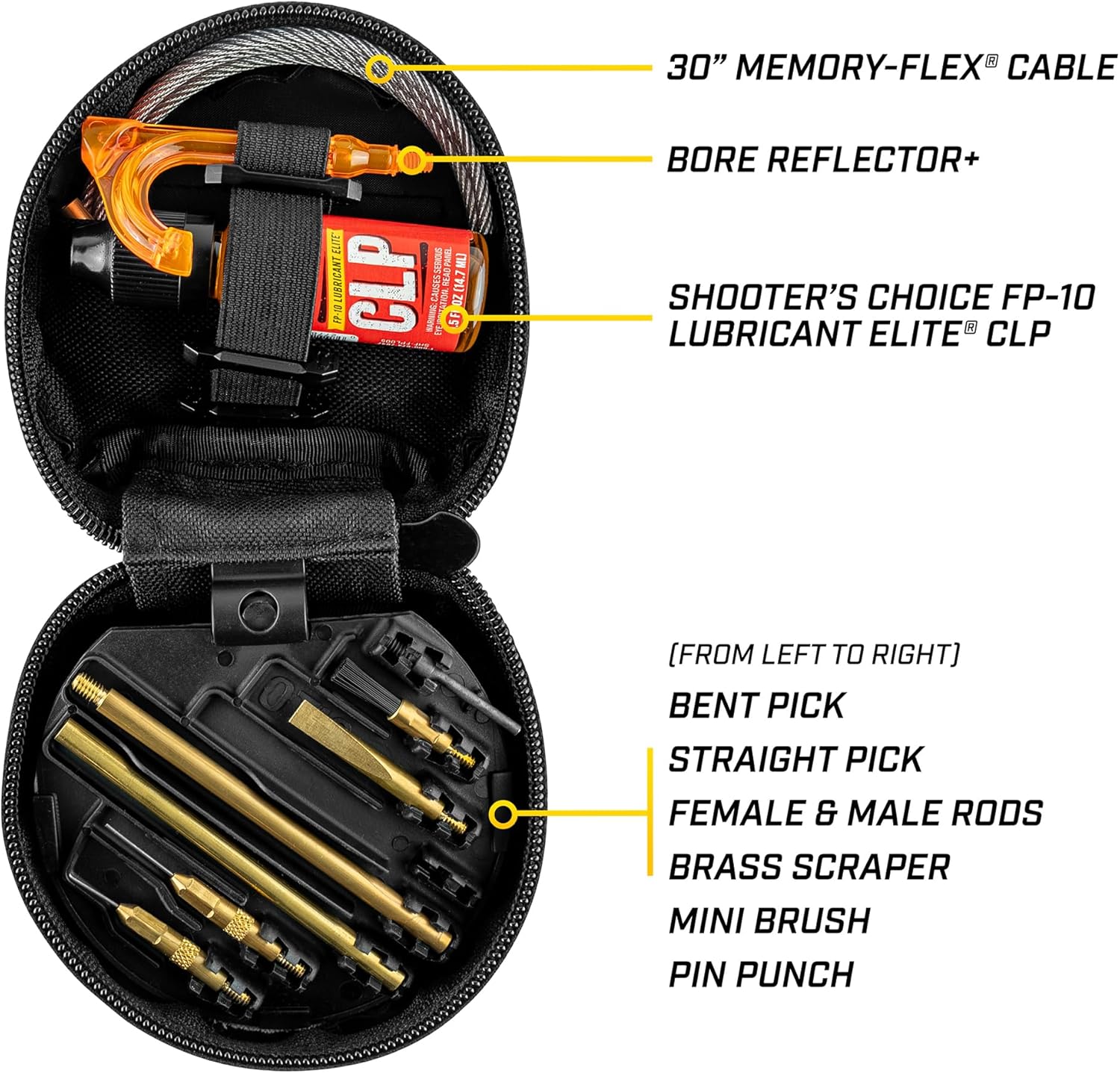 Otis 6.5mm Rifle Cleaning Kit, Comprehensive Kit with Cleaning Rods, Brushes, Patches, Portable Case (FG-6.5)