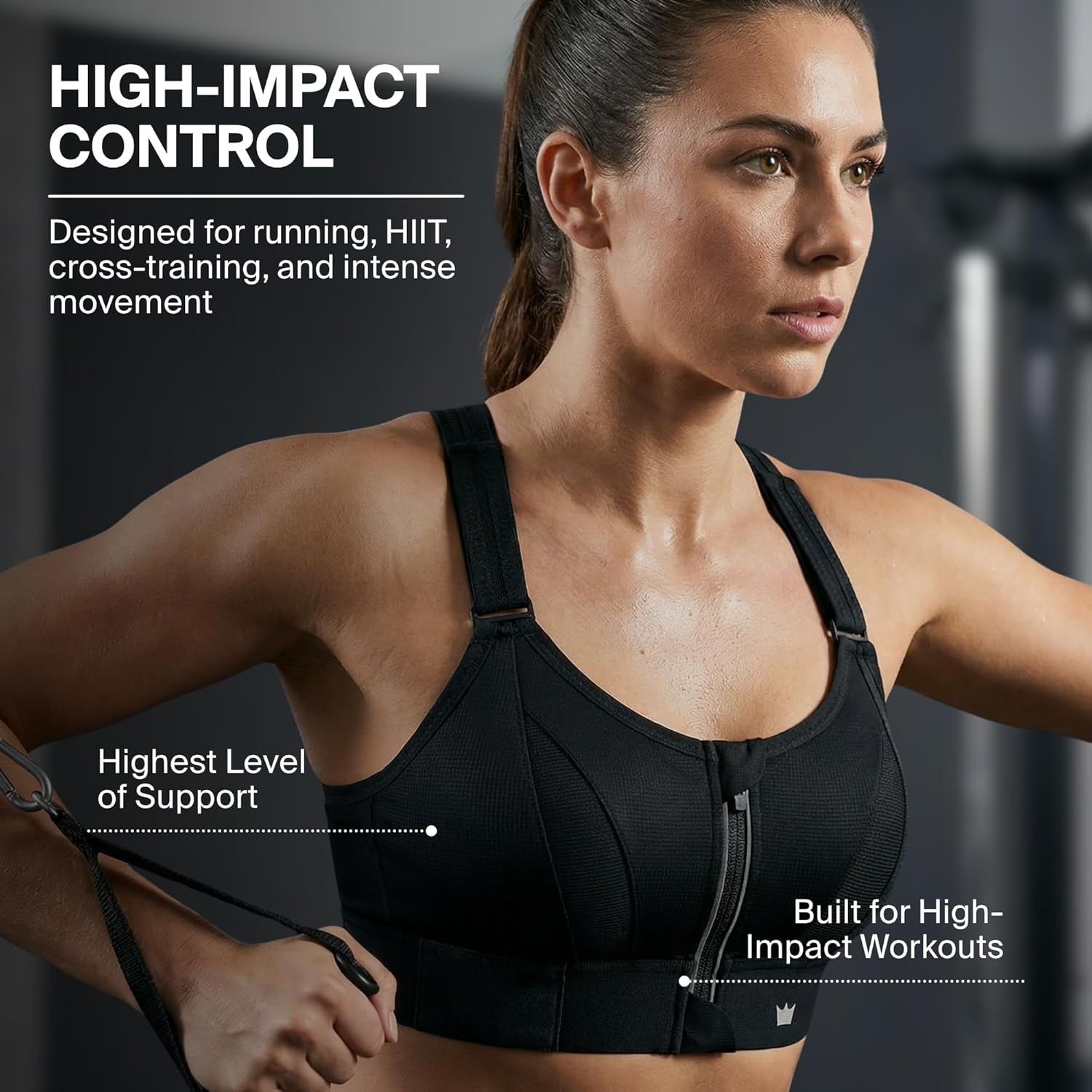 SHEFIT Ultimate Sports Bra for Women, High Impact Sports Bra