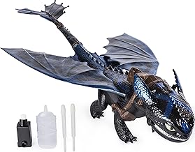 Dreamworks Dragons, Figura de Acción Toothless Gigante Con Fogonazo, Dragón de 20 pulgadas con Efectos de Fogonazo