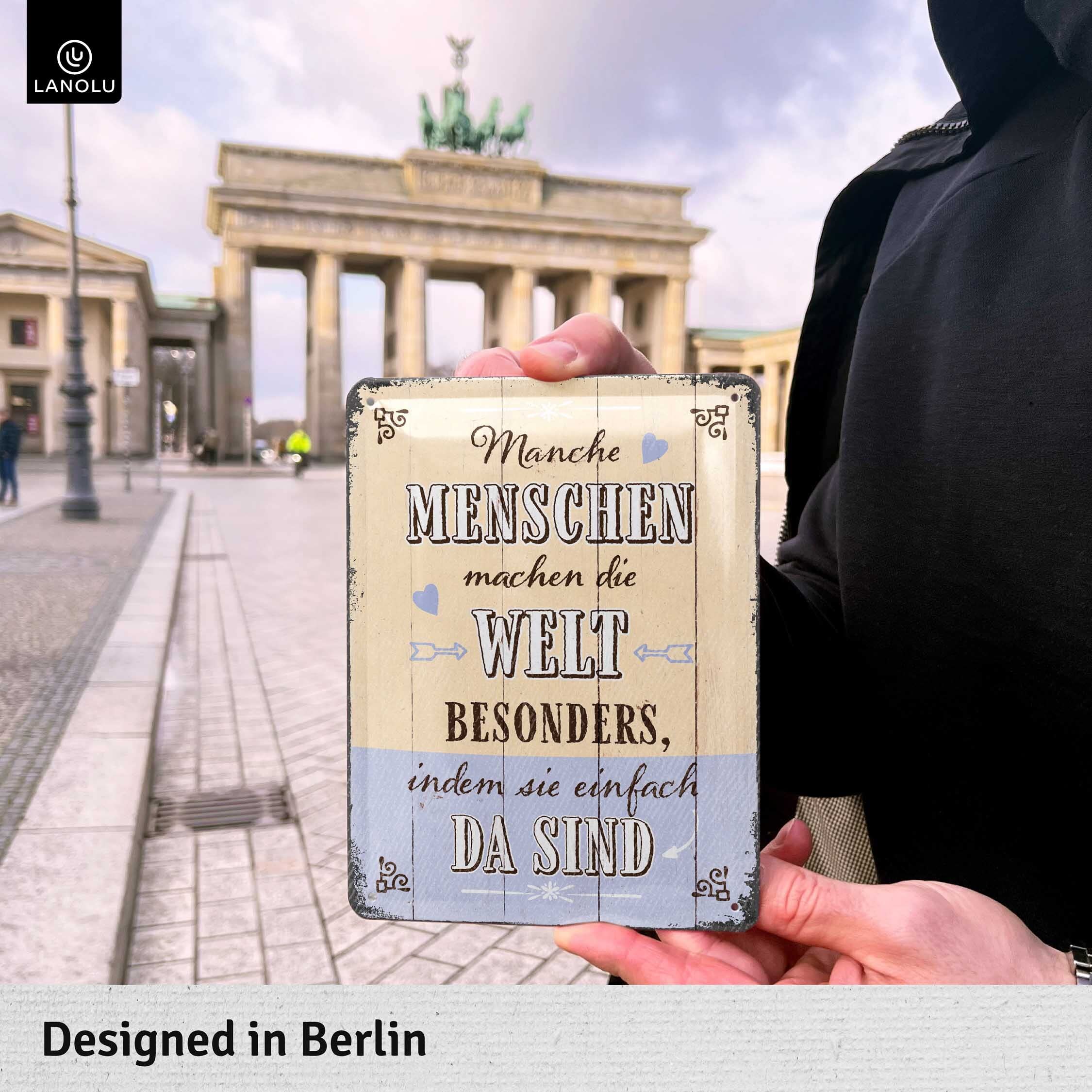 Motivations-Schild Im Retro-Look – 20x30 Cm Blechschild Mit Spruch „Mach Dein Ding!“ Für Büro, Gym & Mehr