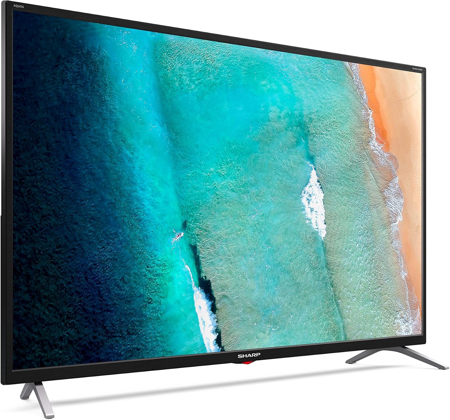 Sharp Aquos LC-32Bi3E - 32 HD Ready Smart TV Android 9.0 LED TV, Wi-Fi, DVB-T2/S2, 1366 x 768 Pixels, Nero, suono Harman Kardon, 3xHDMI 2xUSB, 2020