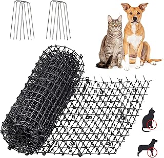 DARENYI Cat Scat Mat with Spikes Pet Deterrent Mats for Garden Cat Repellent Mat with Spikes Outdoor Repellent Training Spike Mat for Garden, Porch, Home, 200CM*28CM