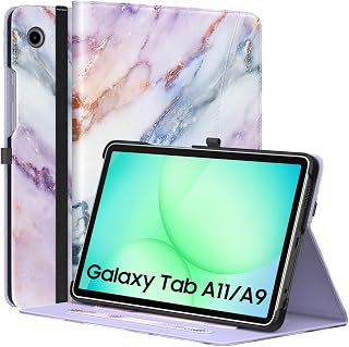 MoKo Hülle für Samsung Galaxy Tab A11/A9 8.7 Zoll, Purple Marble