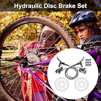 Amazon.co.jp: Lihuzmd 油圧式ディスクブレーキセット、 オイル