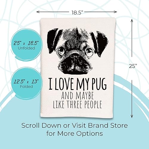 Miniatura 5 de Moonlight Makers Soft Cotton Waffle Design Hand Towel, BathroomKitchen Farmhouse Decor, Cute Gift, BOHO, Stocking Stuffer (I've Asked You Thrice Now)