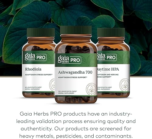 Miniatura 6 de GAIA HERBS PRO Ashwagandha 700 - Suplemento saludable de apoyo inmunológico* - Fórmula de una sola hierba con Ashwagandha orgánica - Vegano, sin