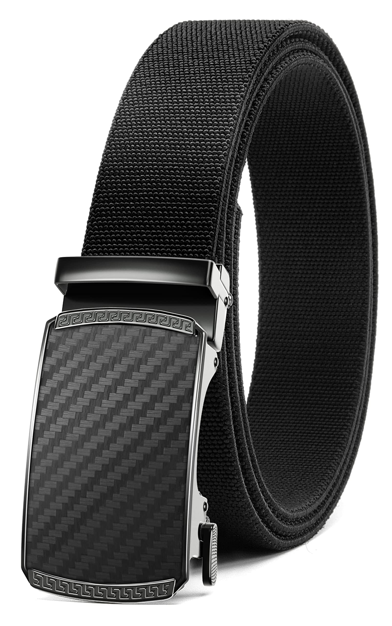 CHAOREN Mens Ratchet Belt - 1.5" Stretch Nylon Belts for Casual, Work, Golf