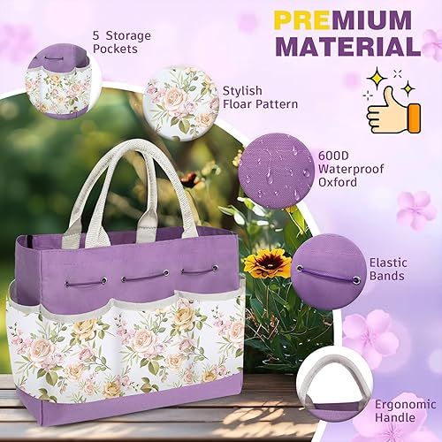 Miniatura 4 de Juego de 22 herramientas de jardinería para mujer, herramientas de mano de jardín resistentes, herramientas de trabajo, accesorios de jardinería con