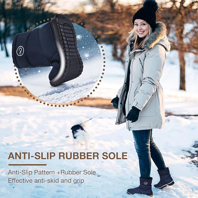 Womens Booties Waterproof Outdoor Comfortable