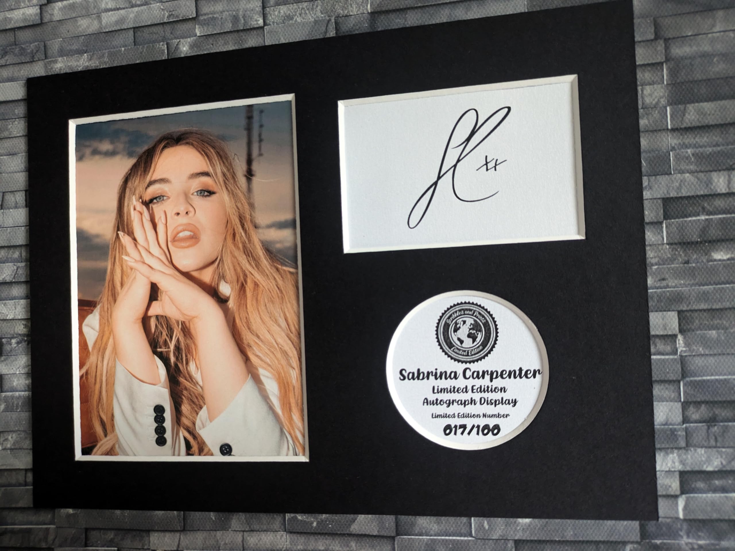 Havoc - Sabrina Carpenter Limited Edition Signed Autograph Display