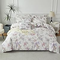 Vista 15 de FADFAY Juego de funda de edredón de 3 piezas, tamaño Queen, color negro liso, 100% algodón, suave y ligero, juego de ropa de cama para todas