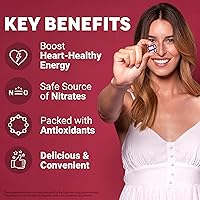 Vista 2 de Force Factor Total Beets - Masticables suaves con remolacha, nitratos, L-citrulina, extracto de semilla de uva y antioxidantes, suplemento