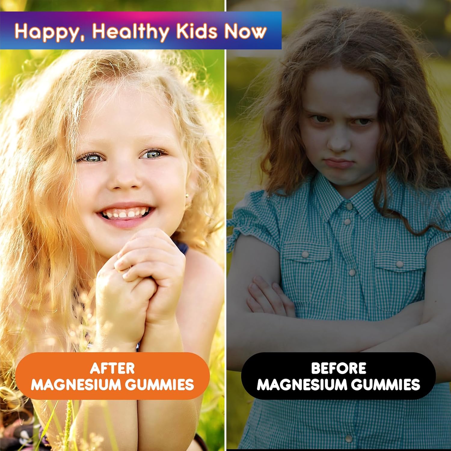 2 Pack Calm Magnesium Gummies for Kids - Magnesium Glycinate Supplement for Sleep, Brain, Immune & Bone Health - Great Tasting Magnesium Gummies for Adults & Kids - Sugar Free Orange
