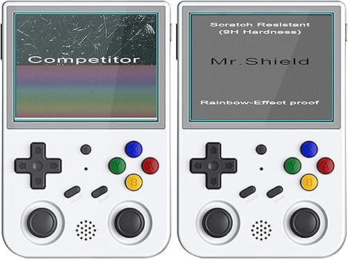 Miniatura 6 de Mr.Shield Protector de pantalla para Anbernic RG353V RG353VS vidrio templado 3 unidades vidrio japonés con dureza 9H protector de pantalla
