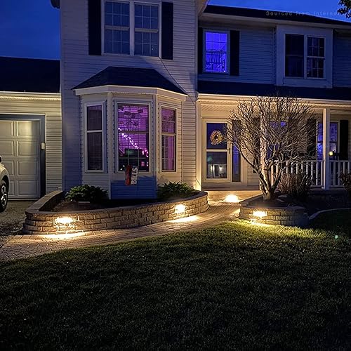 Miniatura 5 de LEONLITE Serie Premium - Luces LED de pared de contención de 4 pulgadas y 2 W, iluminación de paisaje duro de bajo voltaje, luz LED de paisaje, luz