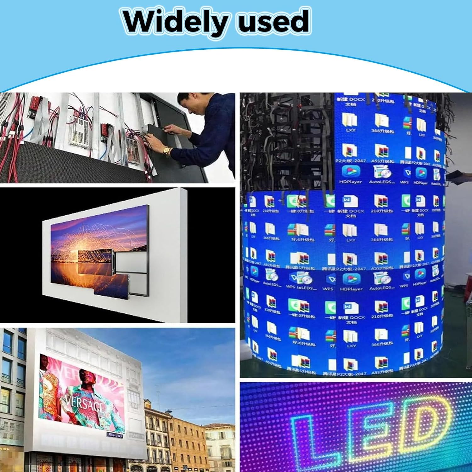 Electric Vacuum Suction Cup LED, with Aviation Box Vacuum Lifter, 66LB Capacity,No Damage to The Module for LED Display, Curved Screen, Floor Tile Screen, COB/GOB