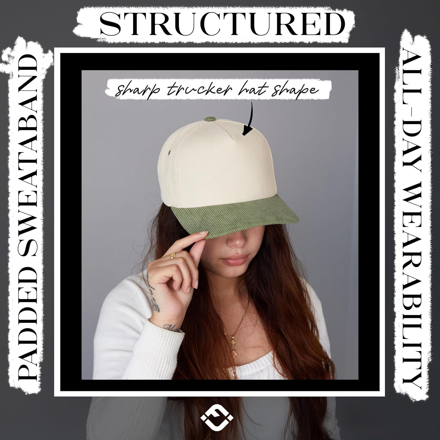 Funky Junque Blank Corduroy Snapback Hat for Men and Women, Adjustable Baseball Cap, Vintage A-Frame Style