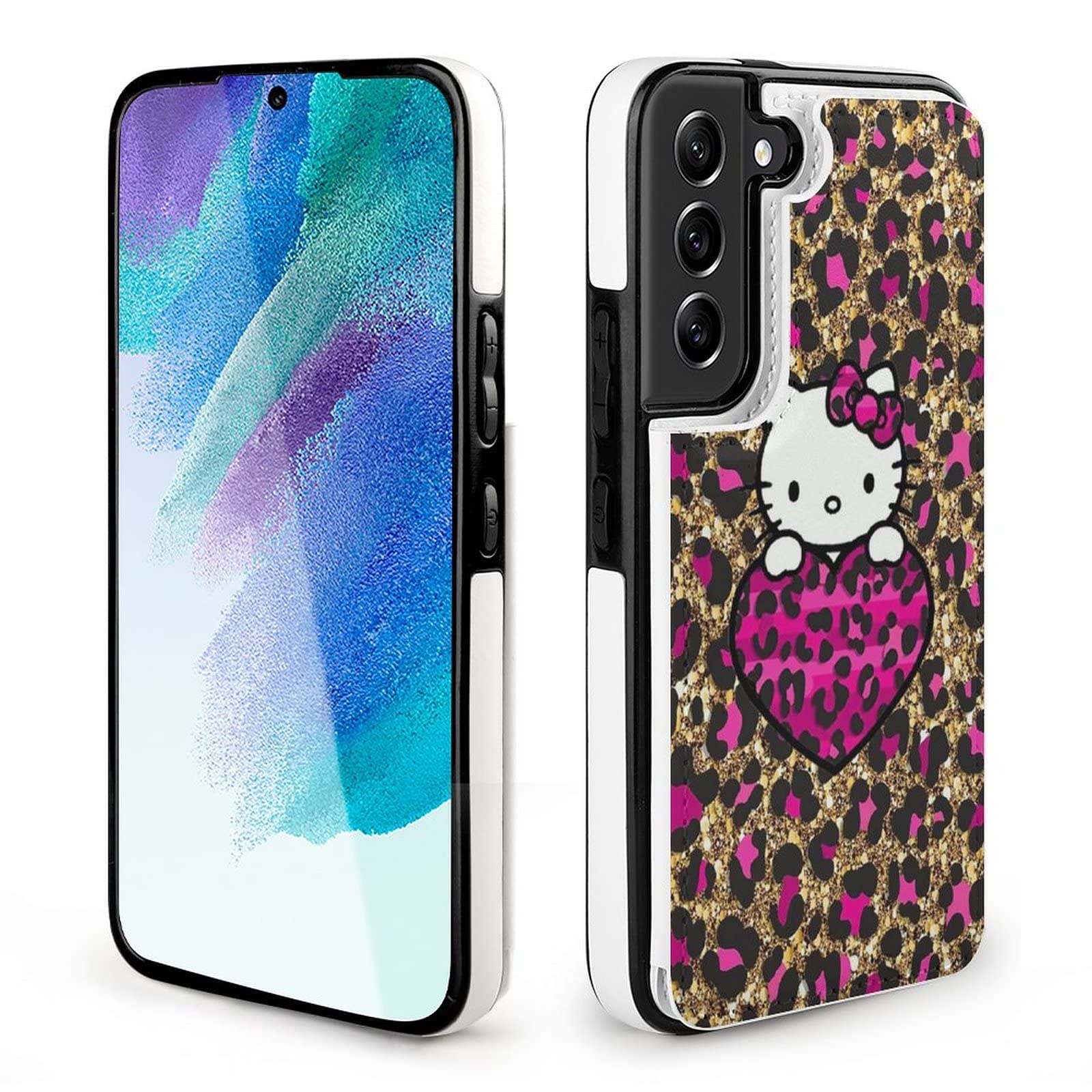 Amazon.co.jp: Galaxy S22 ケース 手帳型 ハローキティ ヒョウ柄