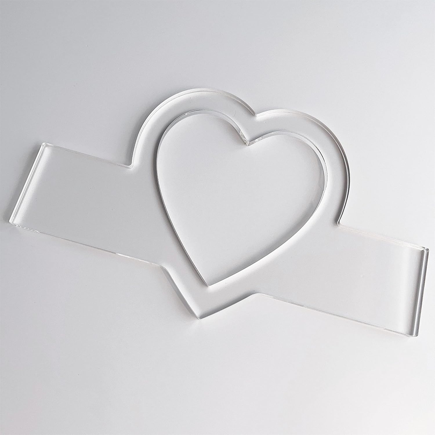 Heart Charcuterie Board Handle Router Template, Clear Acrylic Template, Woodworking Router Template
