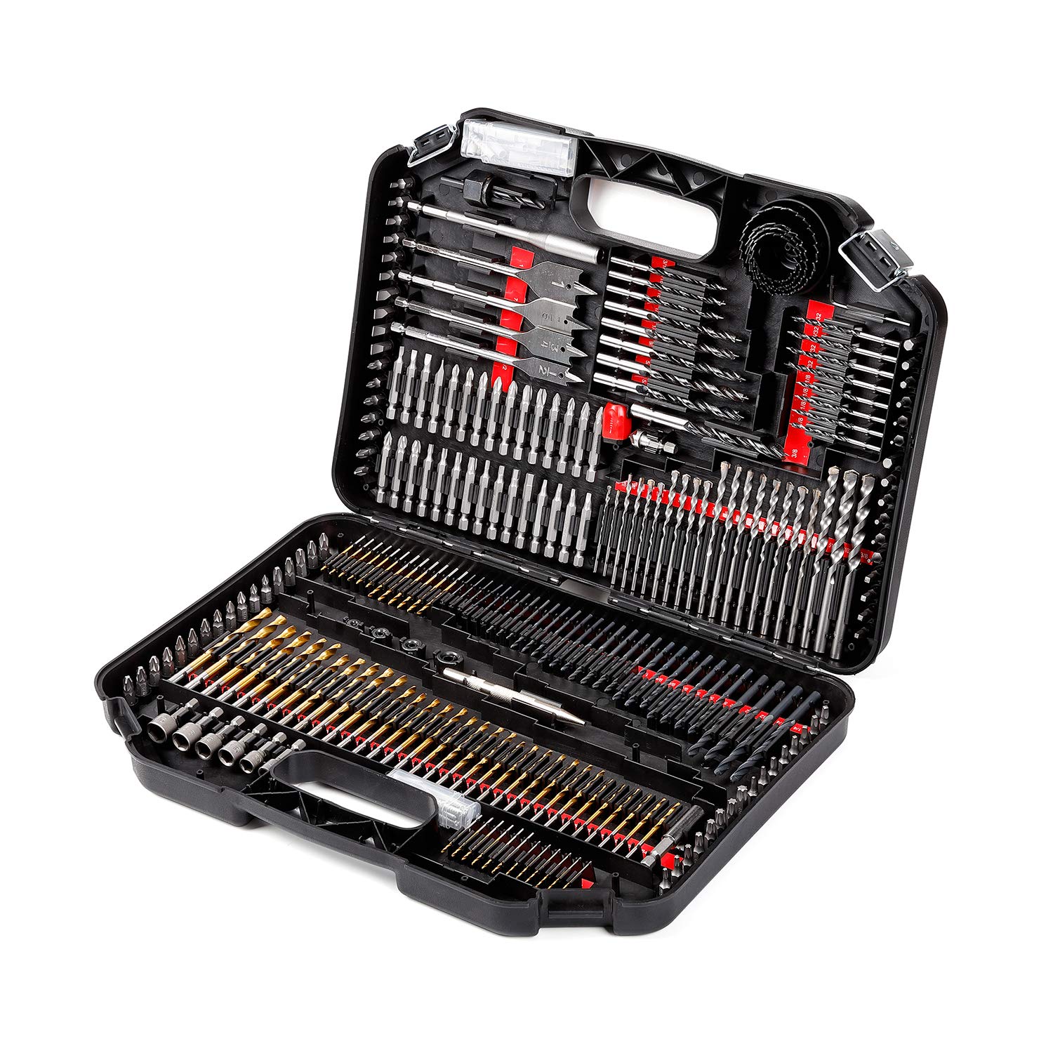 KingTool Drill Bit Set, 281-Pieces Screwdriver and Drill Bit Set for Wood Metal Cement Drilling and 