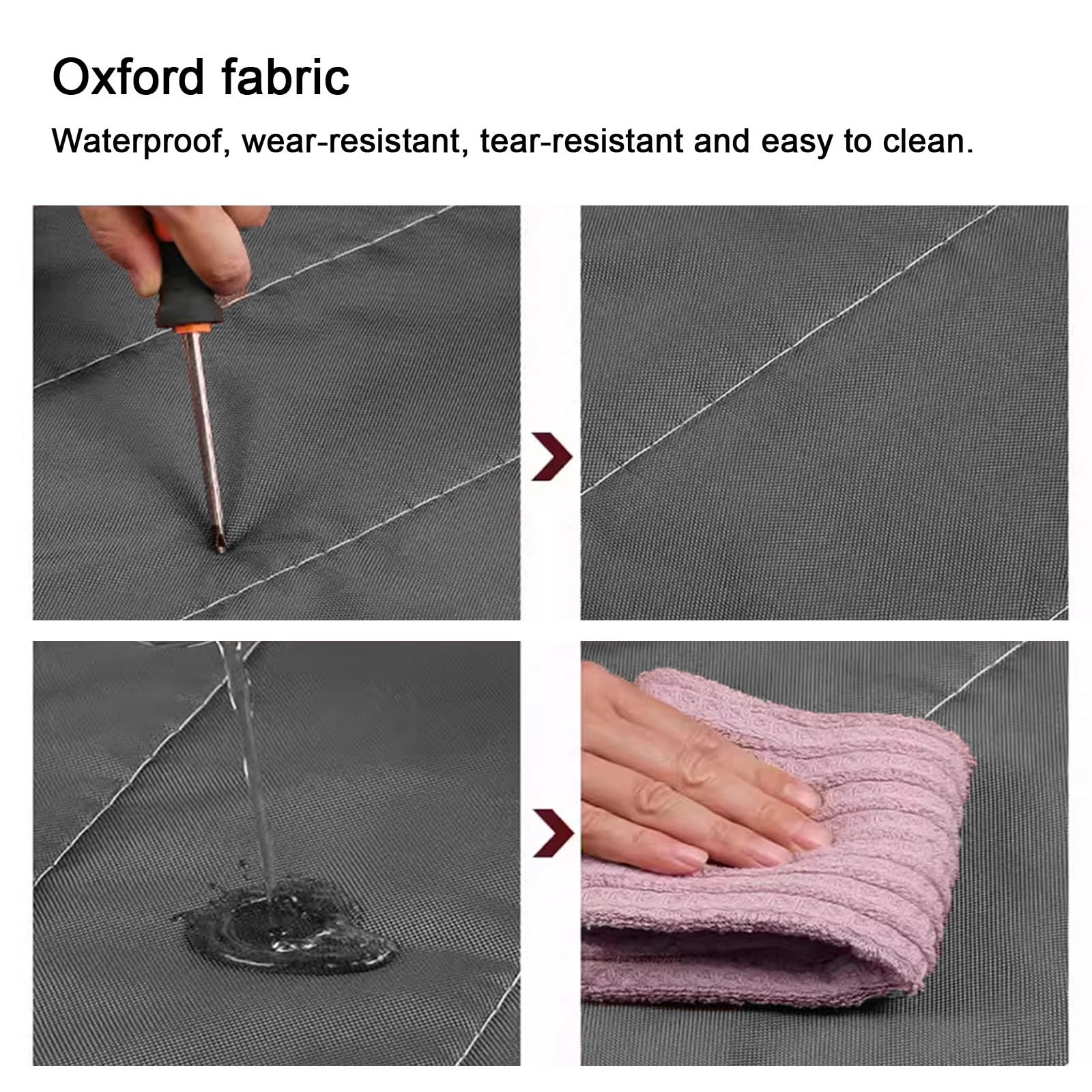 Magnetischer Türvorhang Wärmeisoliert – Für Türen Bis 76x203 Cm, Grau, Aus Oxford-Baumwolle, Wind- & Kältefest