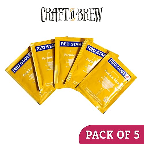 Miniatura 3 de Craft A Brew - Levadura de vino Red Star Premier Blanc - Levadura de vino seco de alto rendimiento - Para vinos tintos y blancos - Ingredientes para
