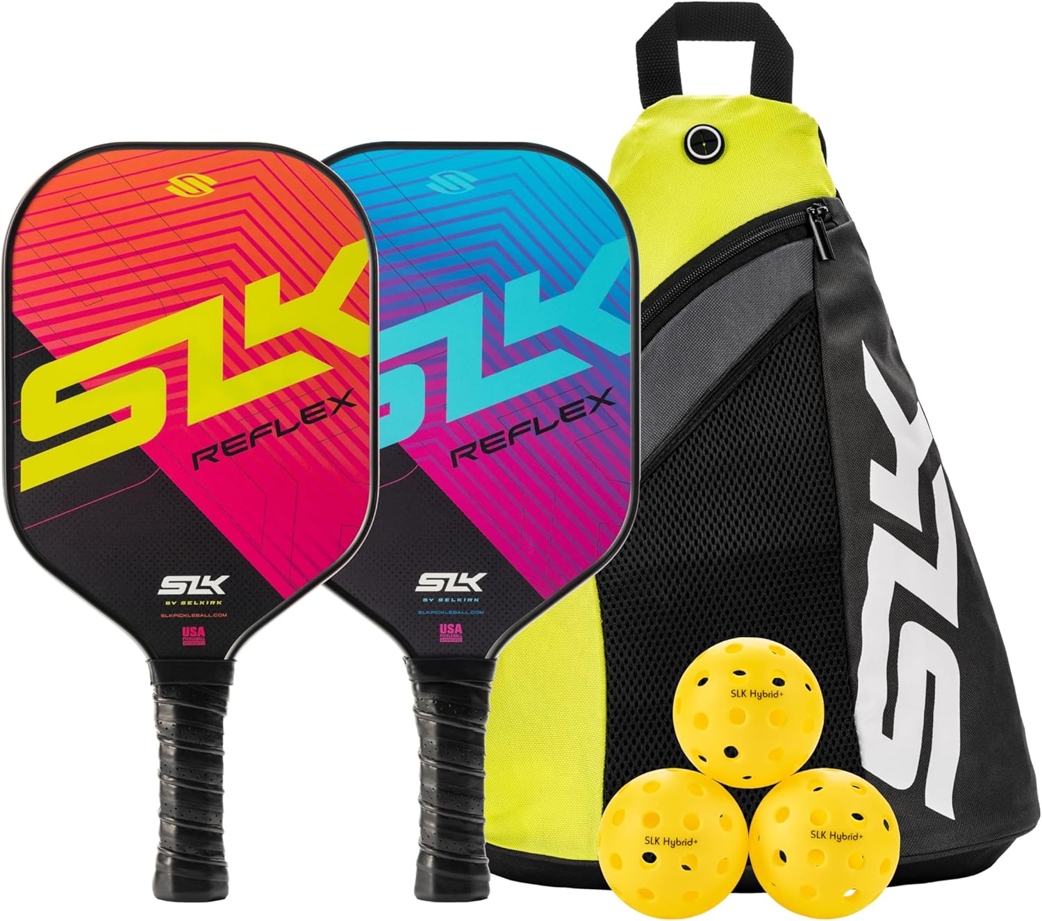 SLK Reflex Bundle by Selkirk Pickleball Paddles Featuring a G4 Fiberglass