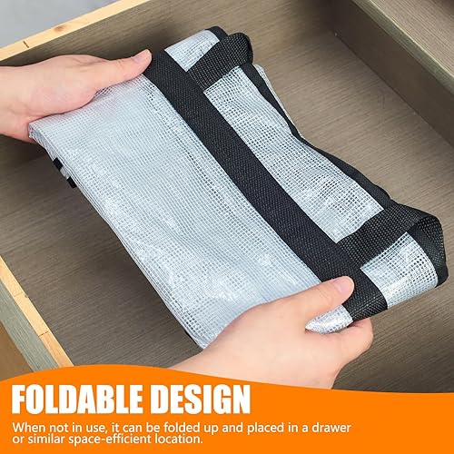 Miniatura 6 de Bolsas de almacenamiento transparentes de 40 L para mantas, ropa, edredón, ropa de cama, sábanas, almohadas - organizadores de armario y