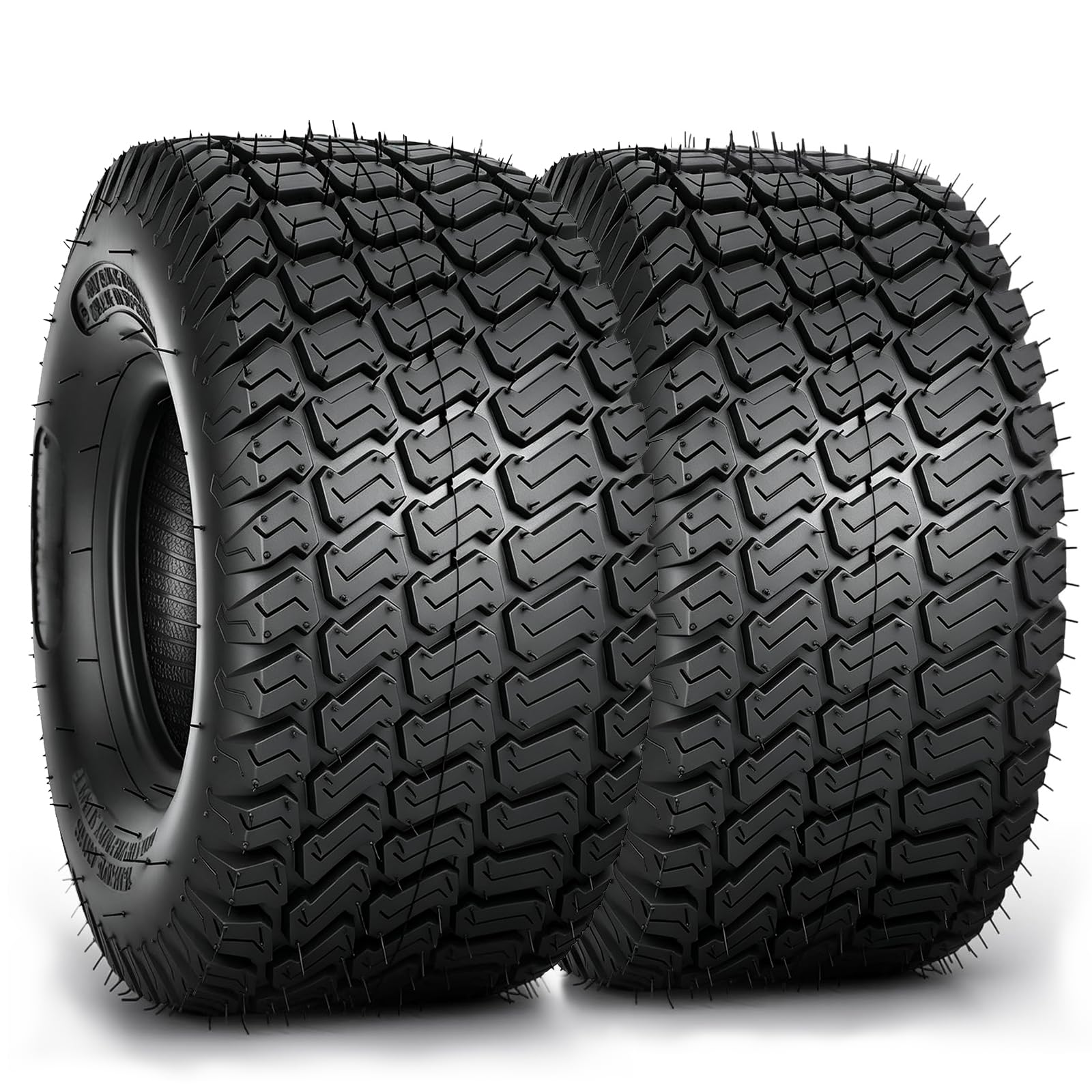 PROPARTS Set of 2 15x6.00-6 Lawn Mower Tires, 4PR 15x6-6 Front Tire for Turf Tire for Riding Lawn Mowers &amp; Garden Tractor, 570lbs Capacity, Tubeless