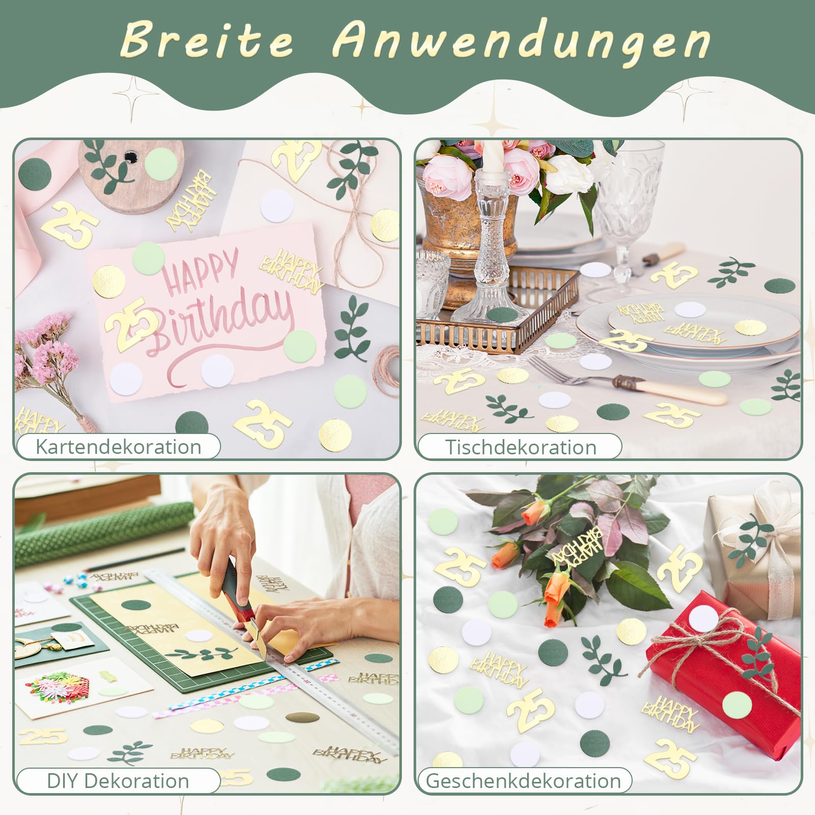 Confettis Or Rose Pour Décoration Table Anniversaire 35 Ans - Lot De 200, Non Comestibles
