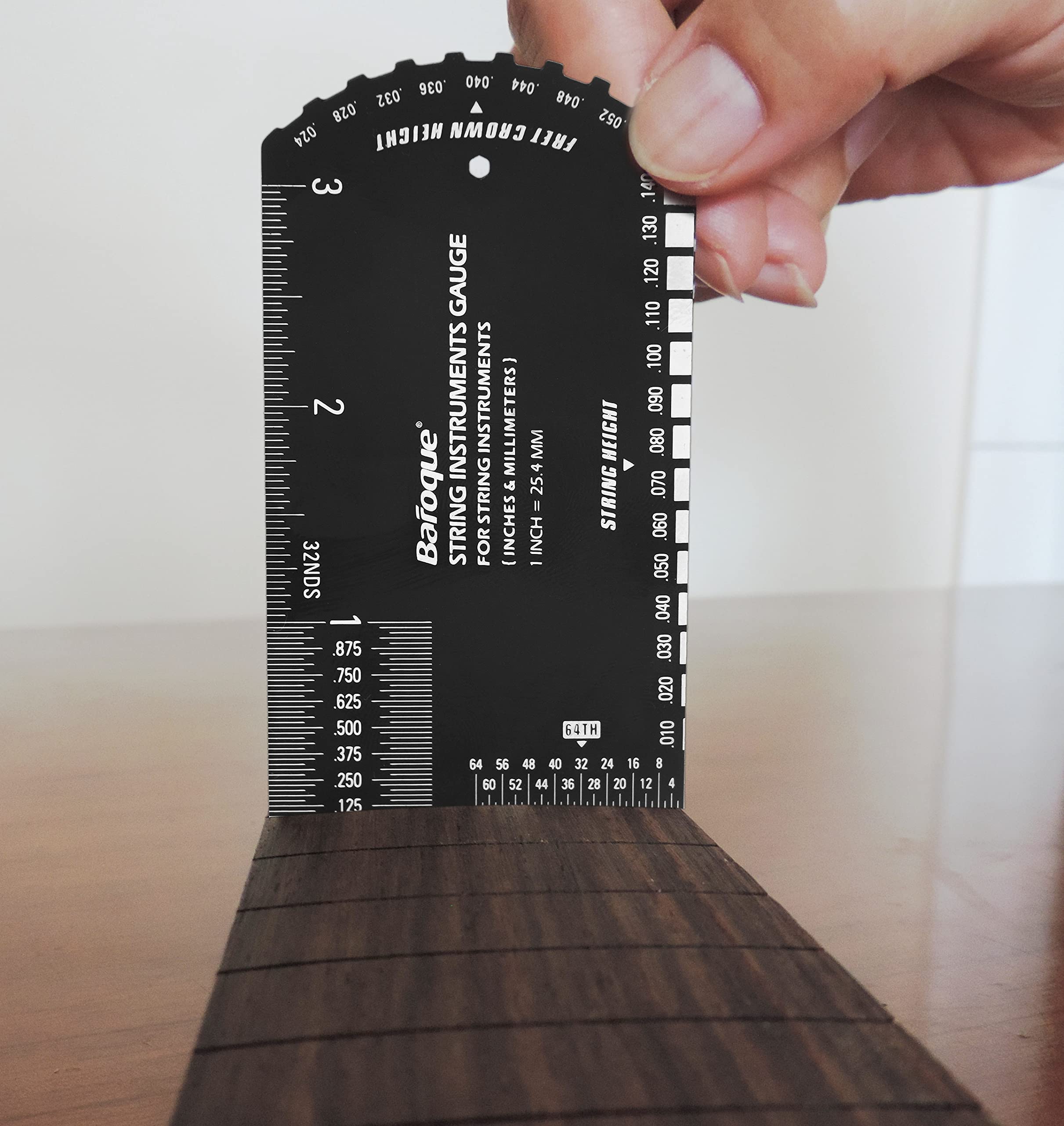 Guitar Action Ruler - Luthier Measuring Tool -2