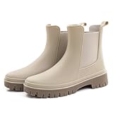 Women&apos;s Short Rain Boots Waterproof Chelsea Rain Boots For Ladies