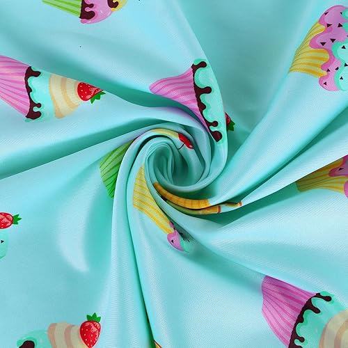 Miniatura 3 de Violet Mist Divertidos delantales de cocina para mujer, diseño de cupcakes azules con dibujos animados, lindo delantal de comida para niñas, niños,