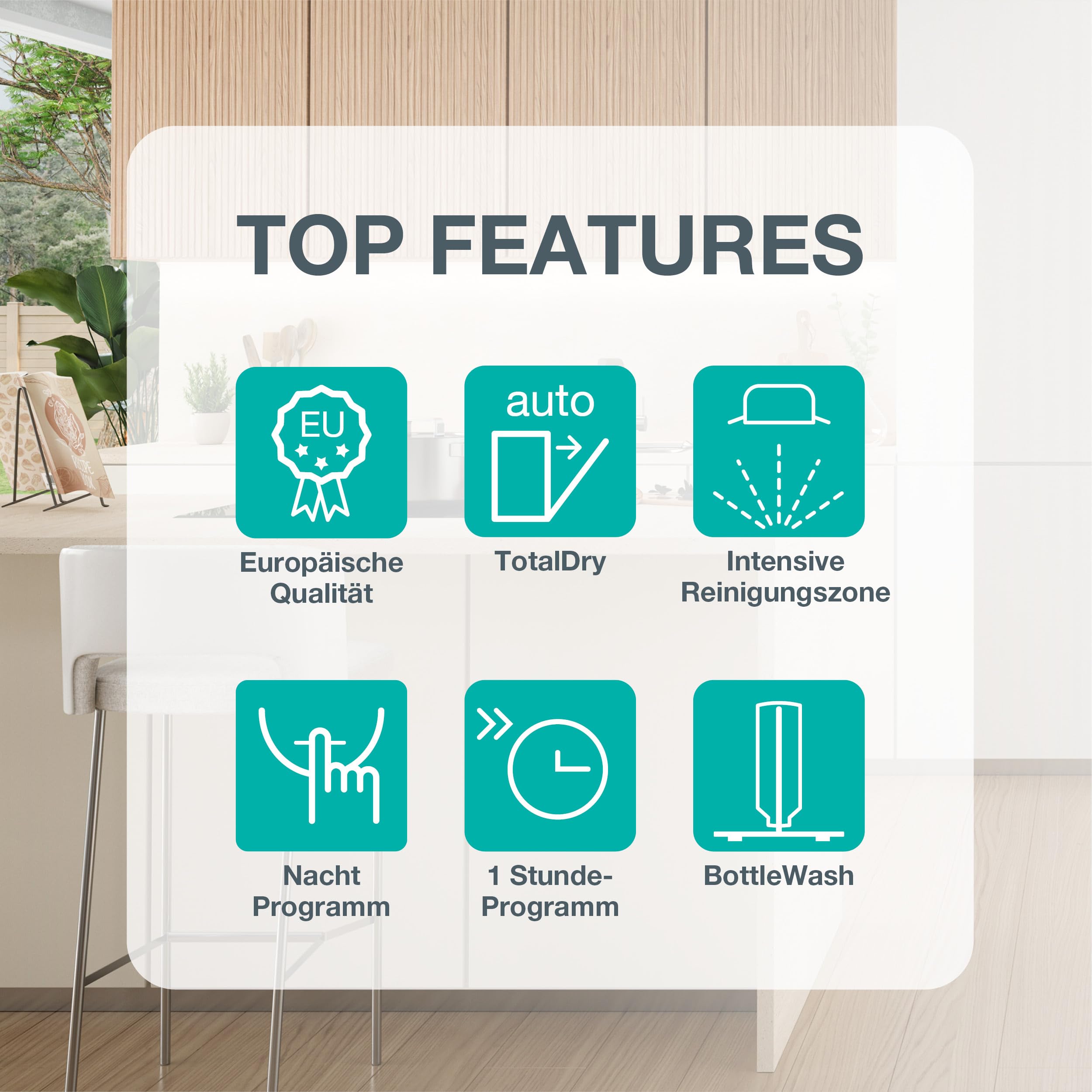 Gorenje GV16B Vollintegrierbar Geschirrspüler/60 cm/8 Programme/16 Maßgedecke/Europäische Qualität/Total AquaStop/TotalDry/Intensive Reinigungszone/BottleWash/FlexUse/Einbaumaße(BxHxT): 60× 82×55,5 cm