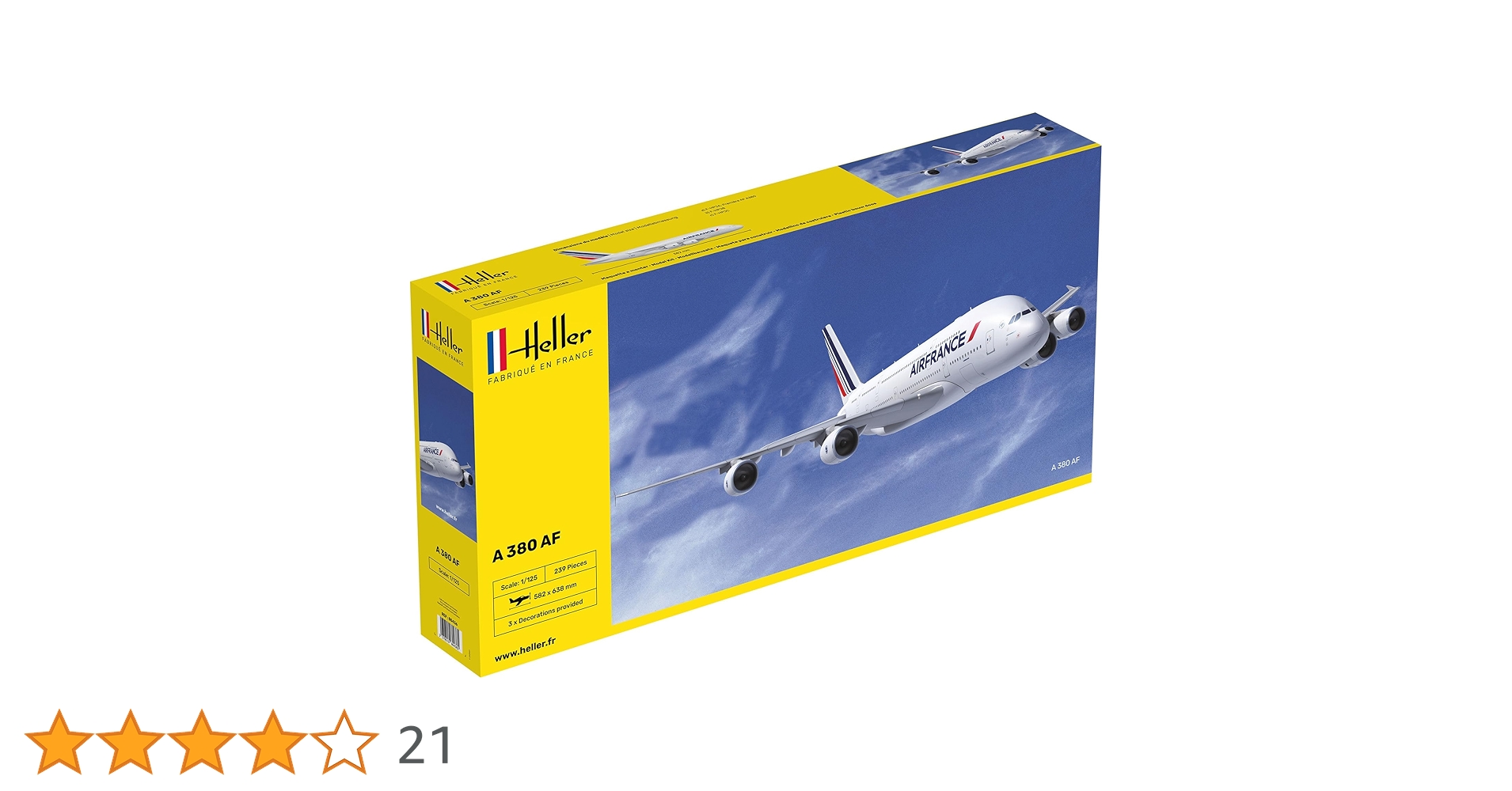 中古品 飛行機模型 エールフランス エアバス A380 スタンド付き※箱汚れ