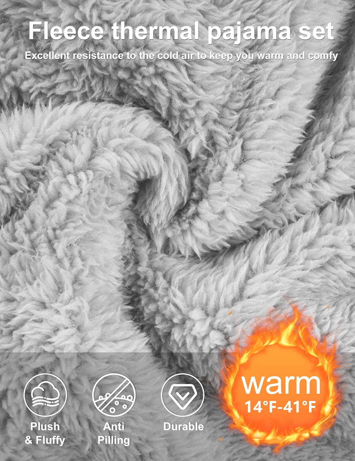 Women's Flannel Pajama Set Winter Warm Long Sleeve with Pockets and Pants Soft Cozy Loungewear - Image 5